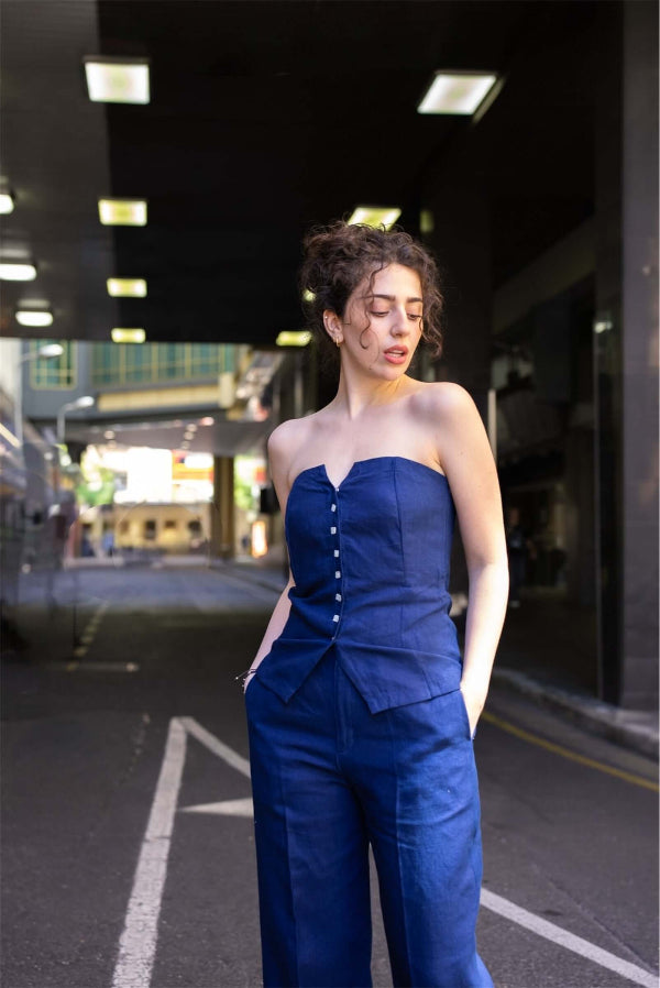 Women Two-Piece Cotton Vest and Pant