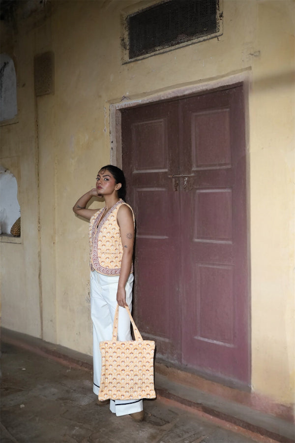 Jaipur Hand Block Printed Tote Bag