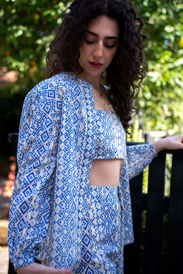 Marisa Blouse and Pant Made Of 100% Cotton