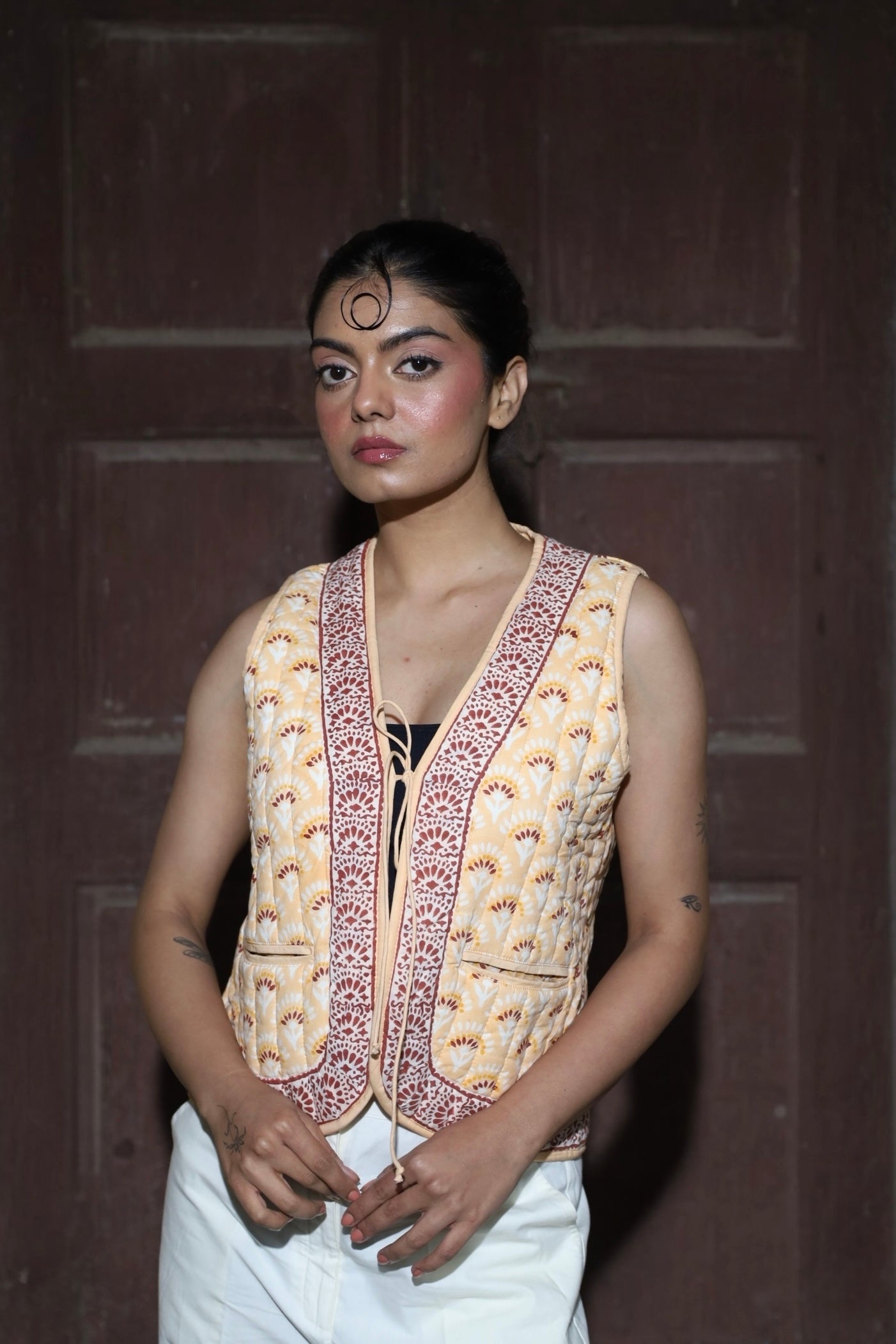 Boho Bay Half Sleeve Quilted Jacket