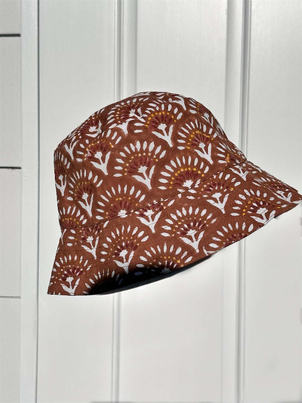 Cotton Reversible Hand-Block Bucket Hat