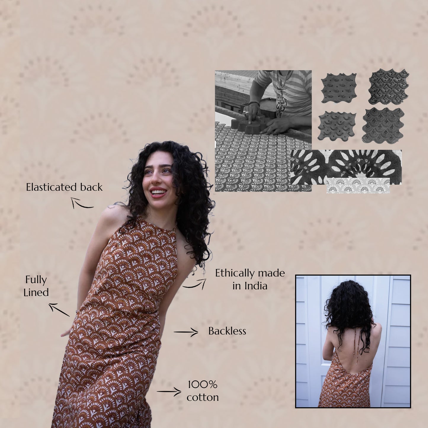 Charmed Backless Midi Dress