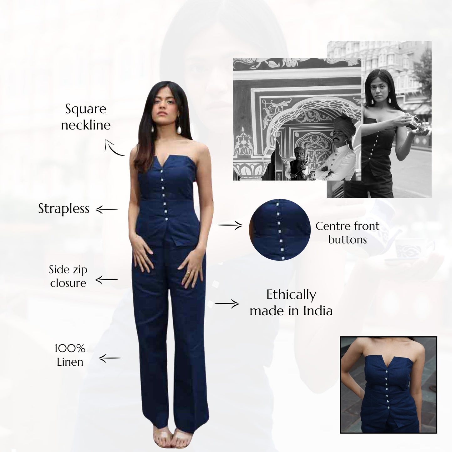Indiana Linen Vest Top