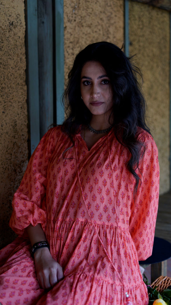 Mini Dress With Mandarin Collar