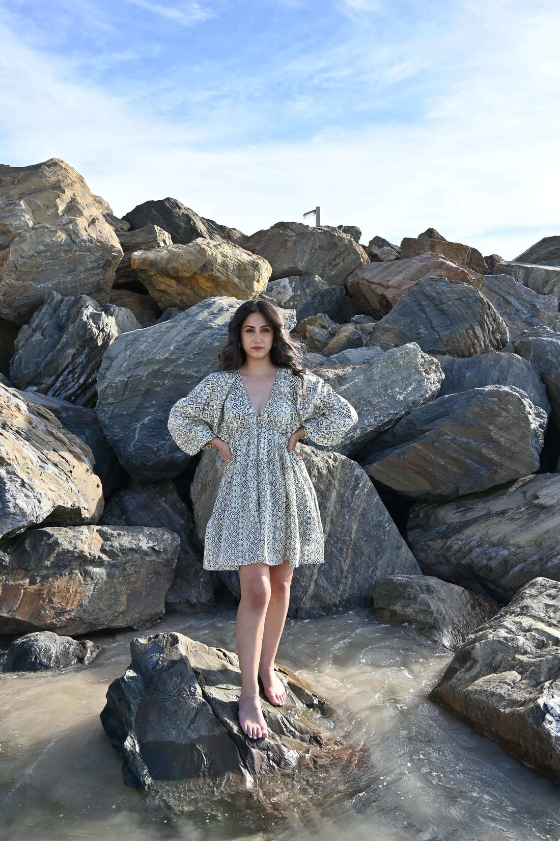 Handcrafted garment made with natural fabrics and eco-friendly dyes, reflecting sustainable fashion by Threads of India