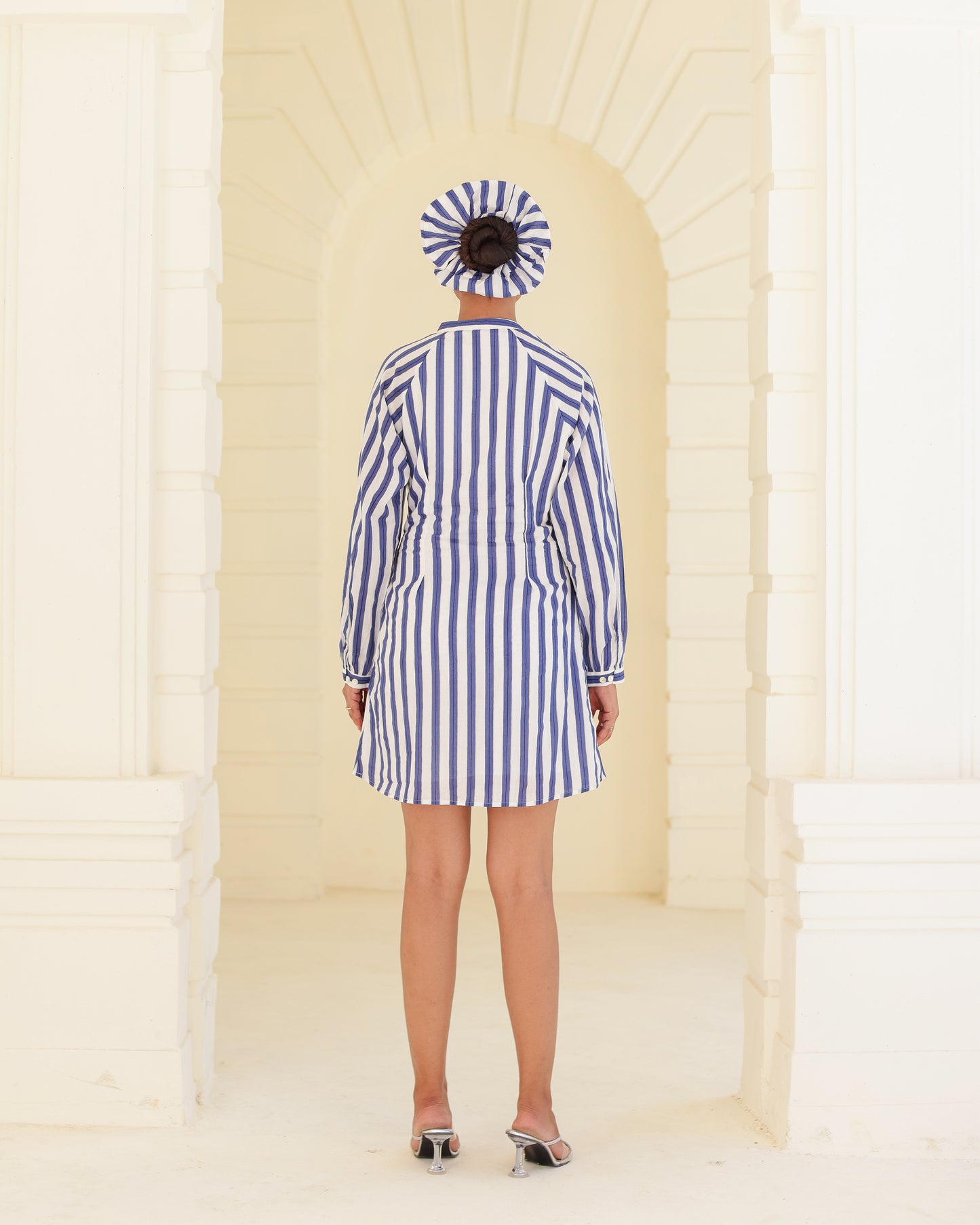 Azure Stripe Mini Dress