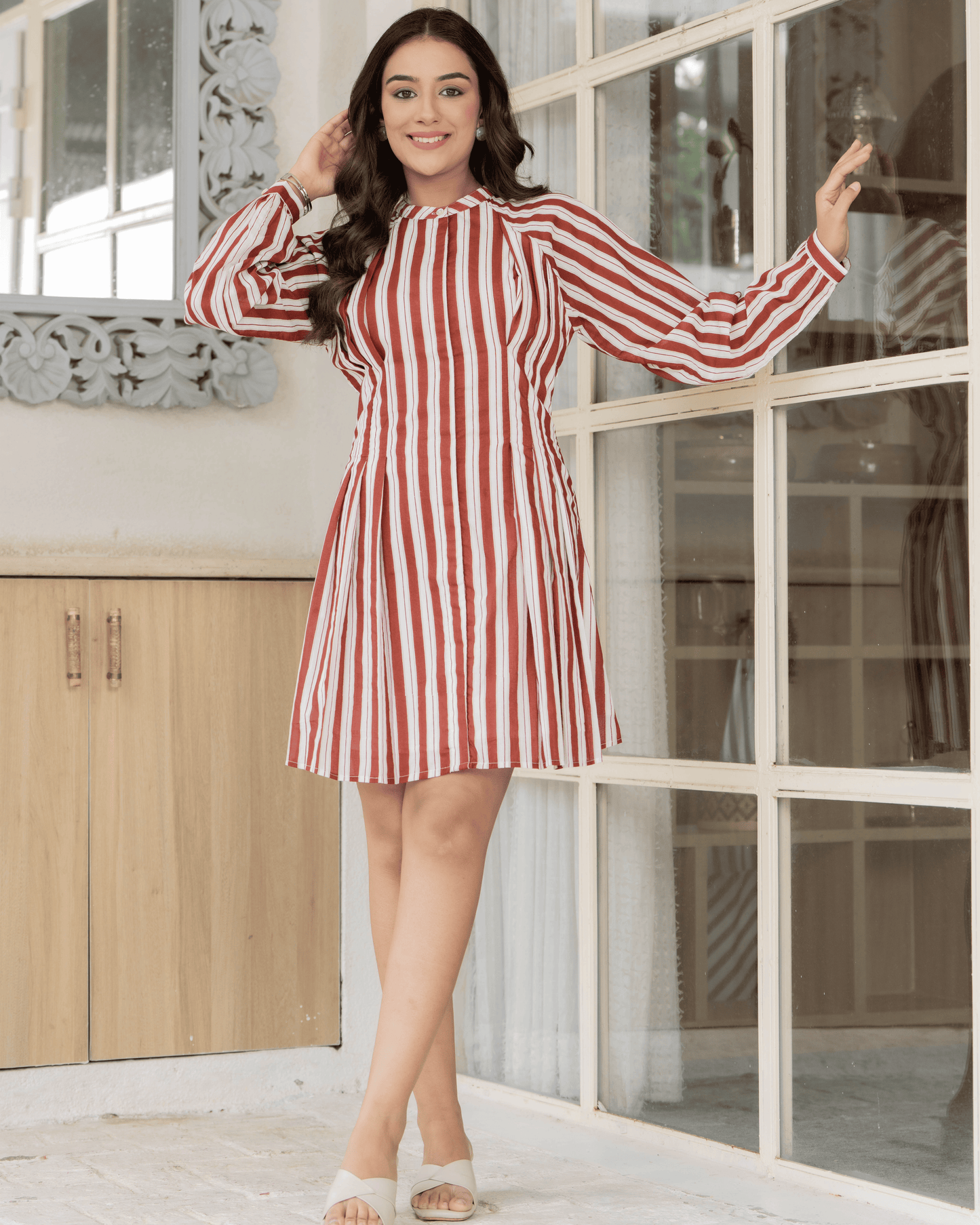 Candy Stripe Mini Dress