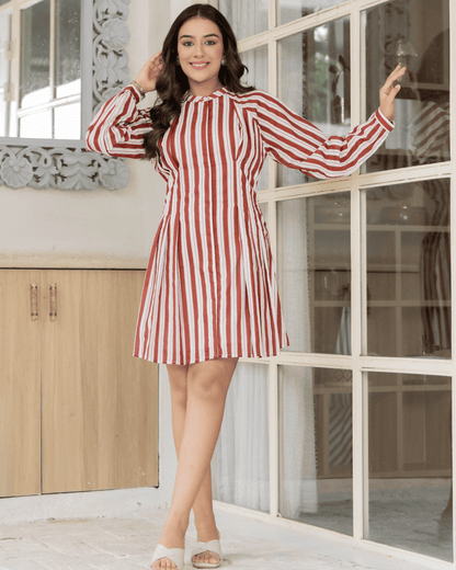 Candy Stripe Mini Dress