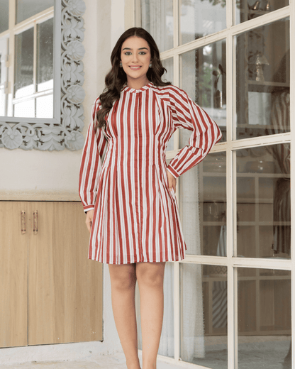 Candy Stripe Mini Dress