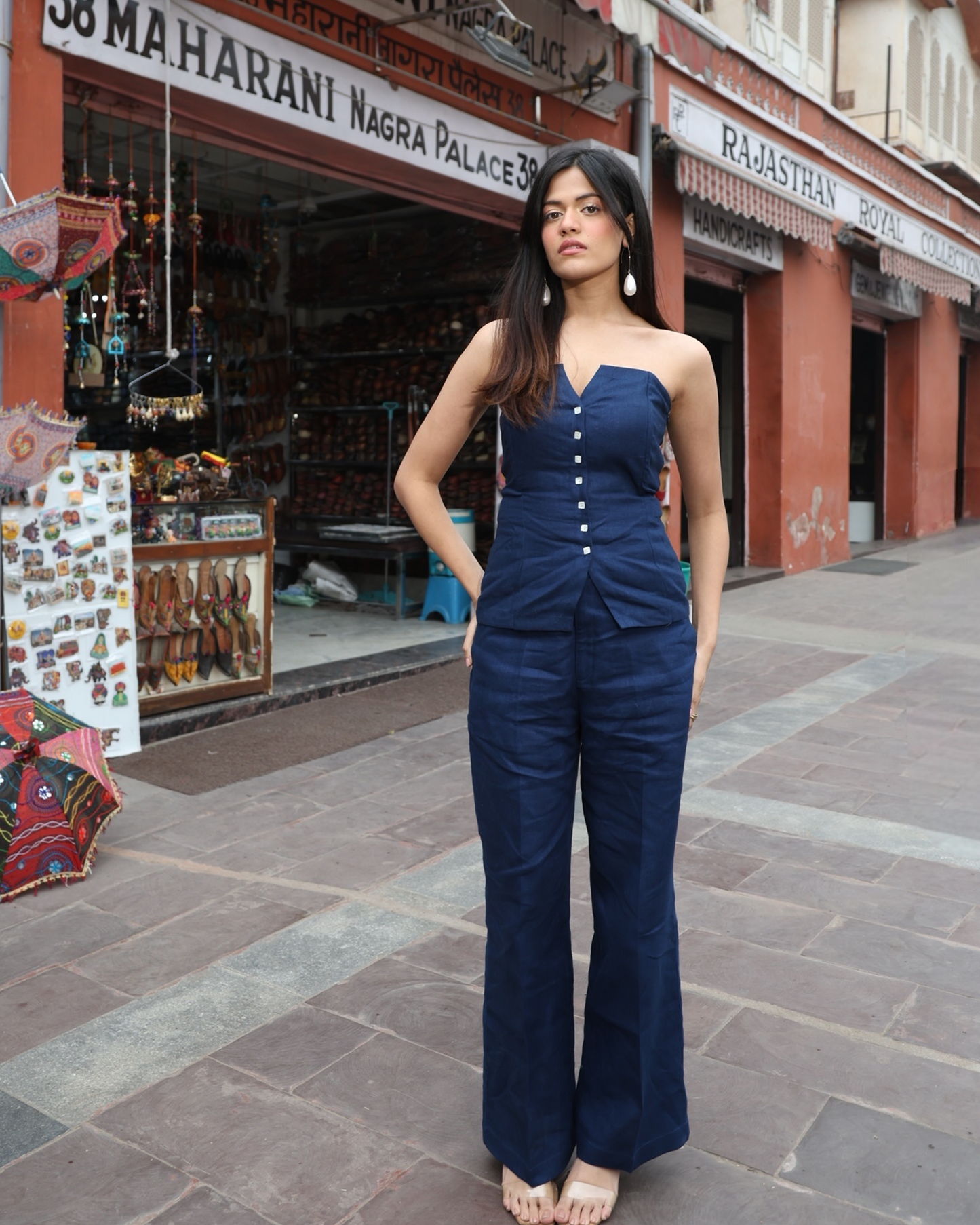 Indiana Linen Vest Top
