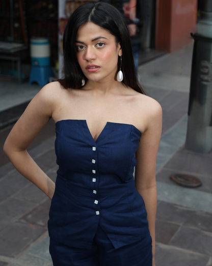 Indiana Linen Vest Top