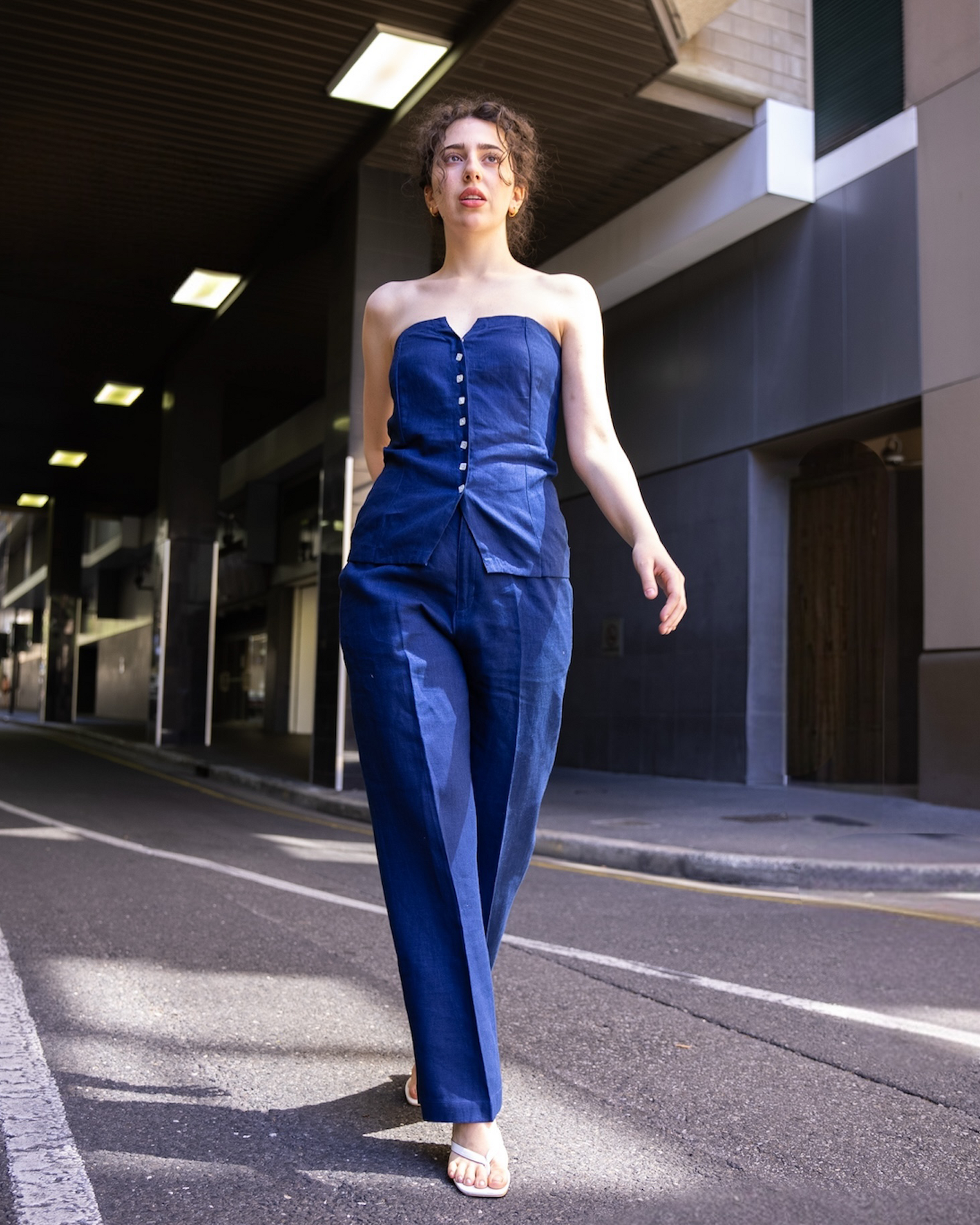 Indiana Linen Vest Top