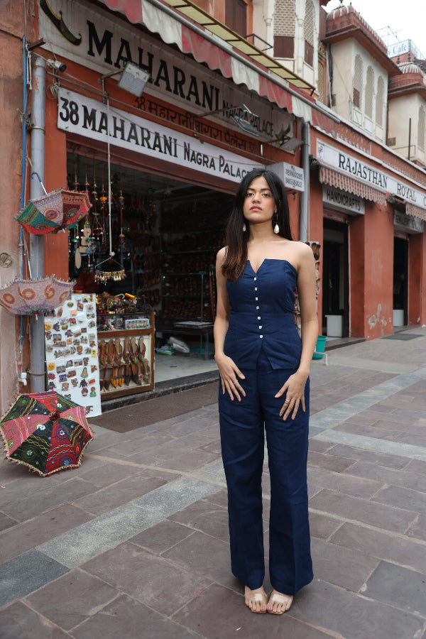 Indiana Linen Vest and Pant Set