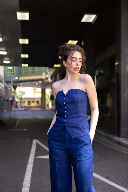 Women Two-Piece Cotton Vest and Pant