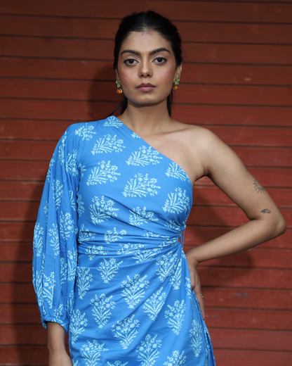 Rooh One Shoulder Midi Dress