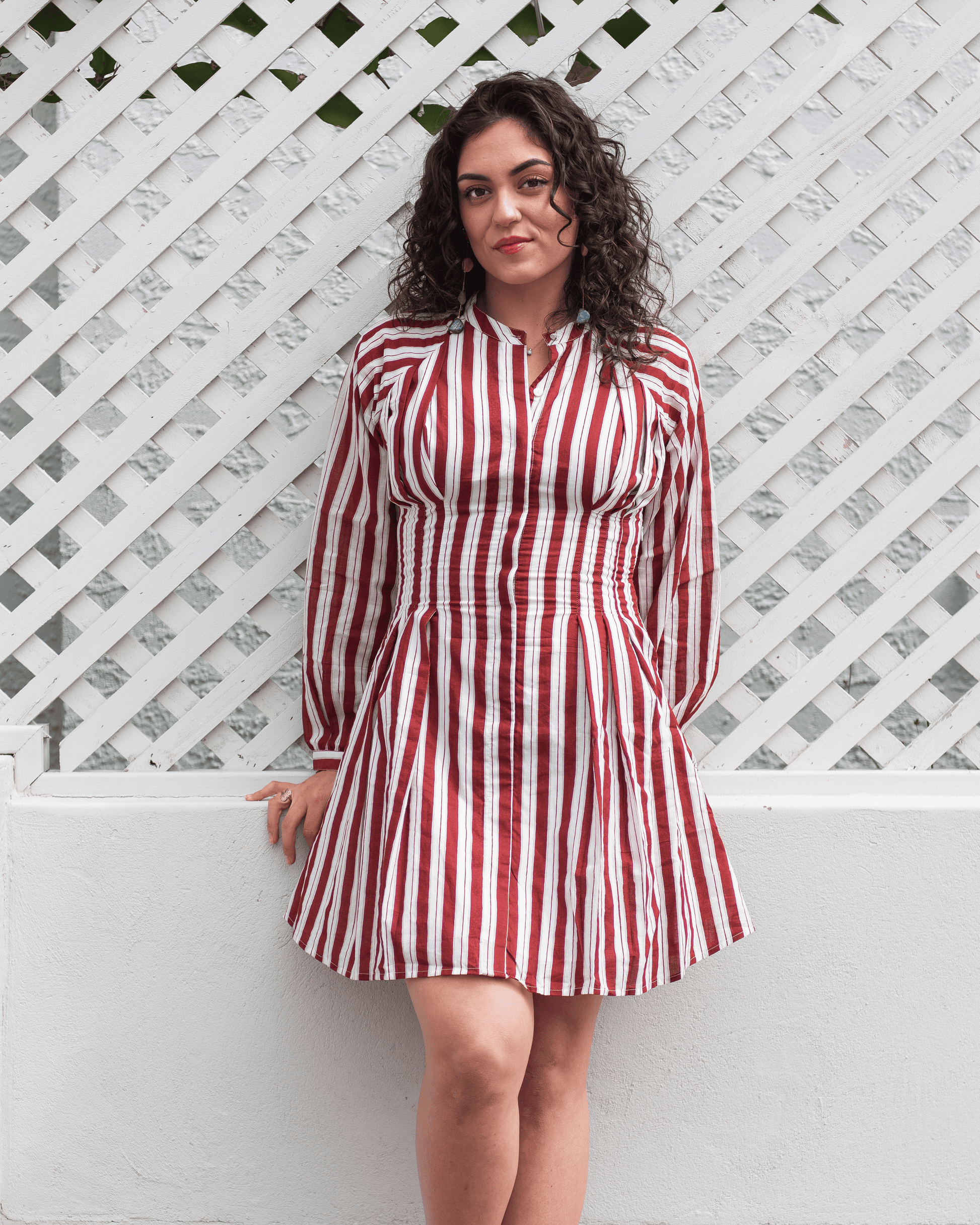 Candy Stripe Mini Dress