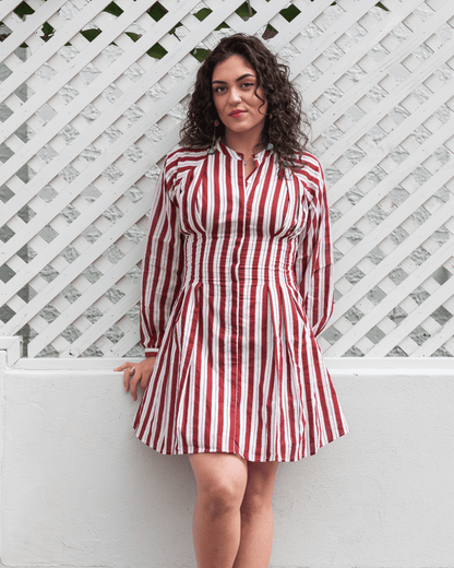 Candy Stripe Mini Dress