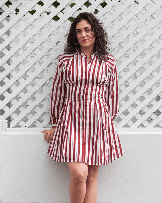Candy Stripe Mini Dress