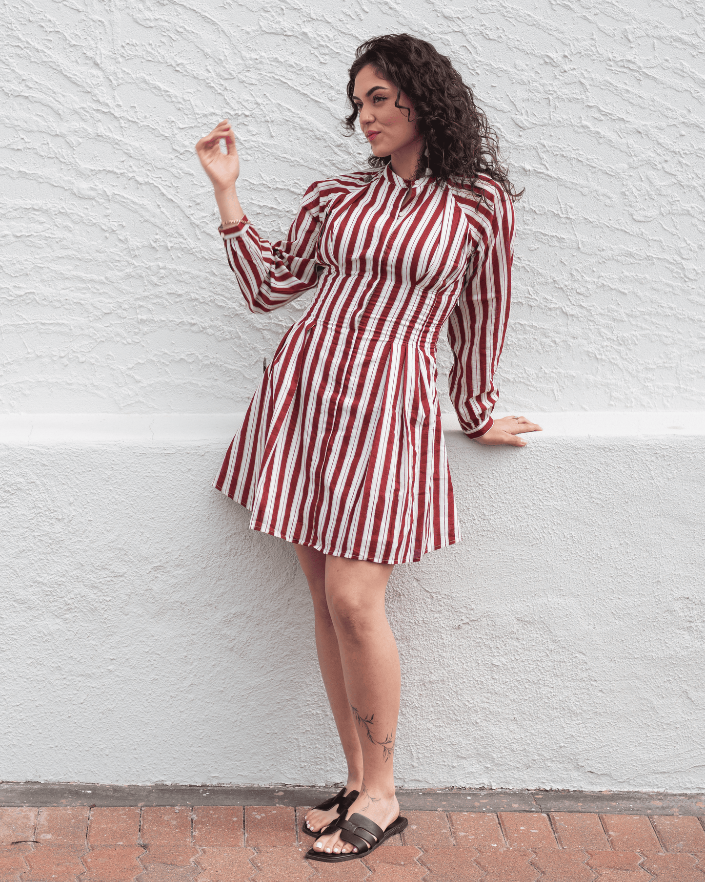 Candy Stripe Mini Dress