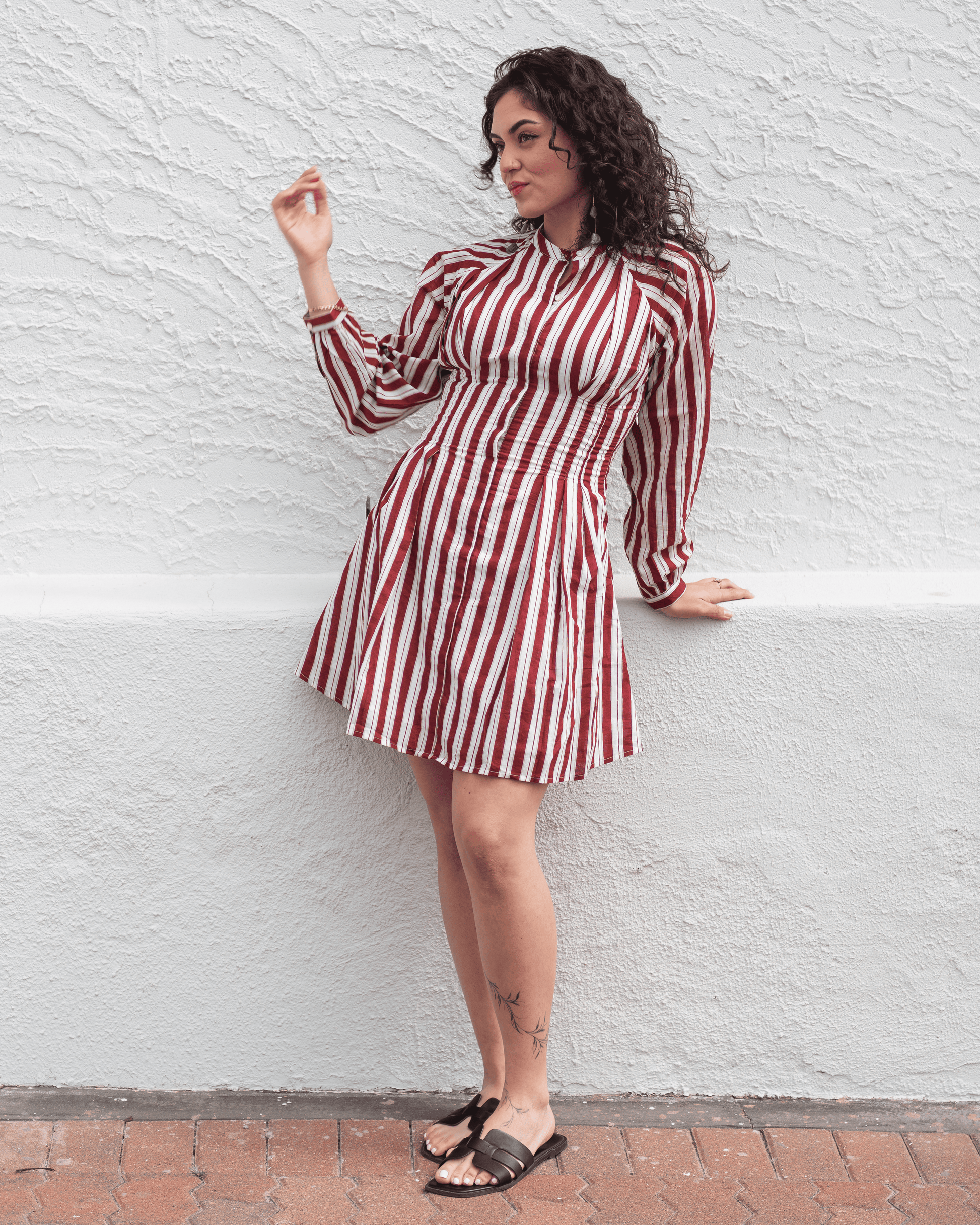 Candy Stripe Mini Dress